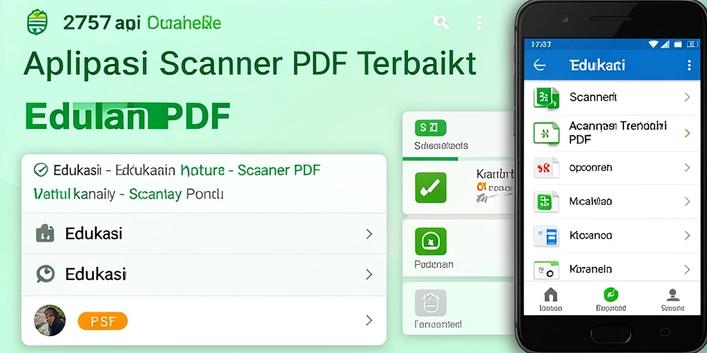 Tampilan antarmuka aplikasi 2757 dengan fitur Scanner PDF.