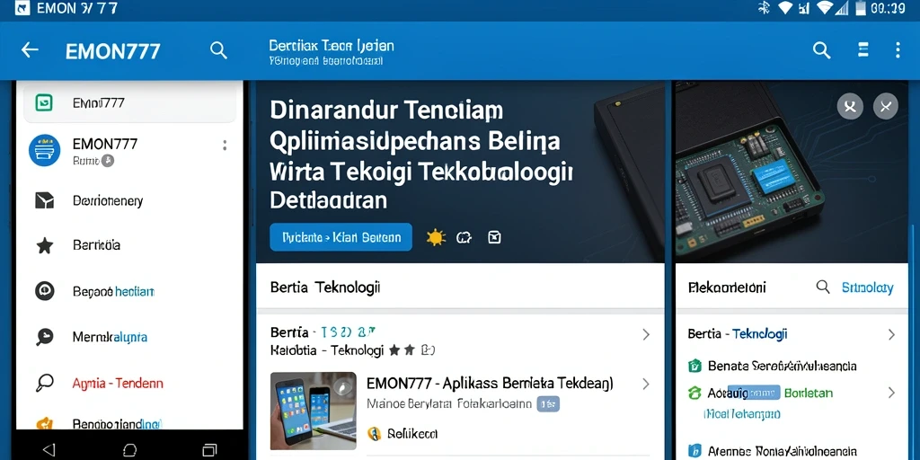 Tampilan antarmuka EMON777 yang modern dan user-friendly.
