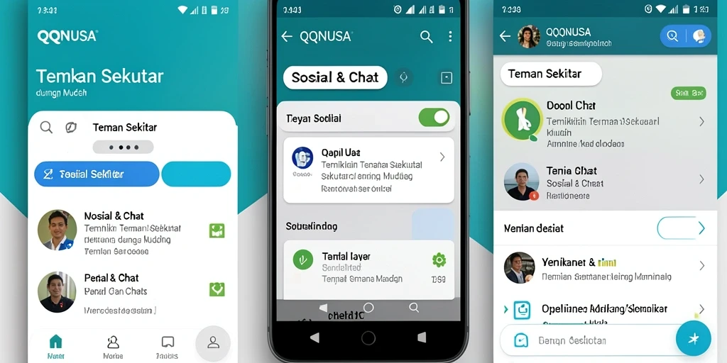 Antarmuka pengguna yang intuitif dan menarik dari QQNUSA.