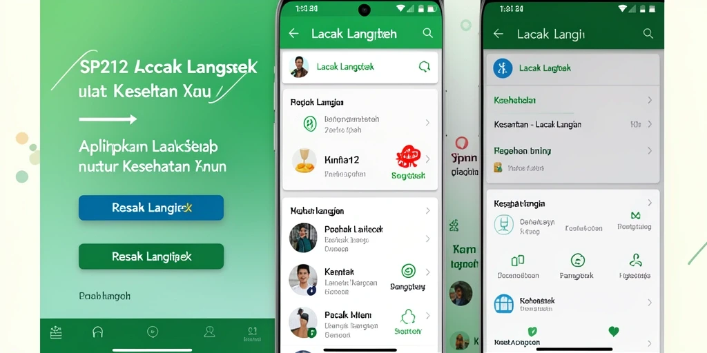 Tampilan antarmuka SP212 yang intuitif dan informatif.