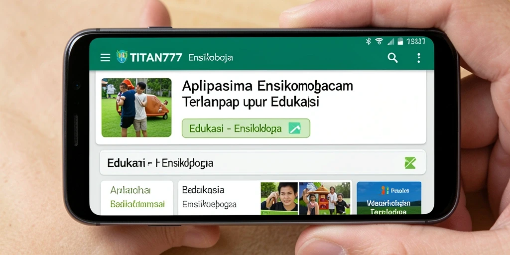 Antarmuka aplikasi TITAN777 yang informatif dan user-friendly.