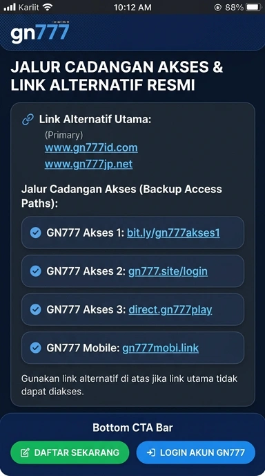Link Alternatif gn777 untuk Pengguna Android Indonesia
